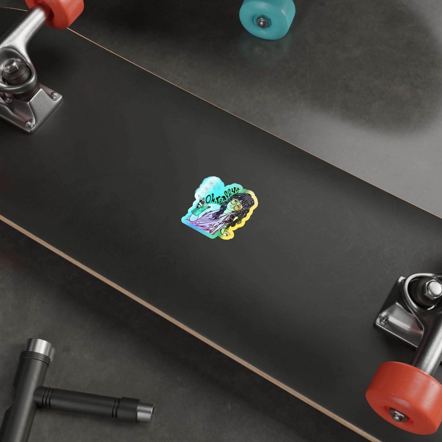 OH YEAH: Holographic Die-cut Sticker