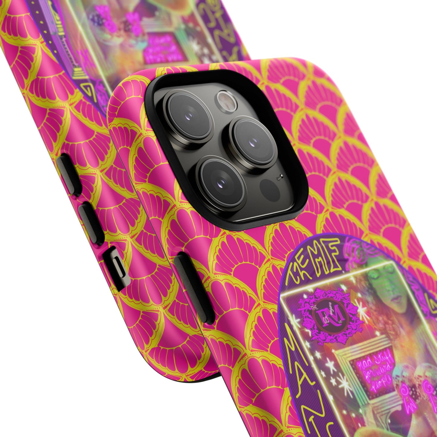 MANIC & DISCO NEON PRINT: Magnetic Tough Phone Case