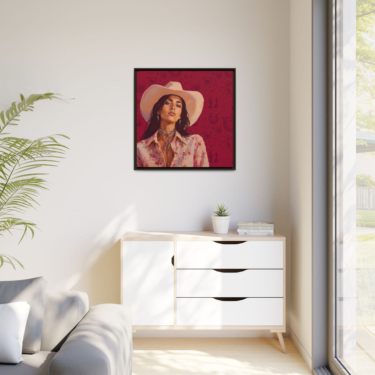 GUNS: Framed Matte Canvas Print