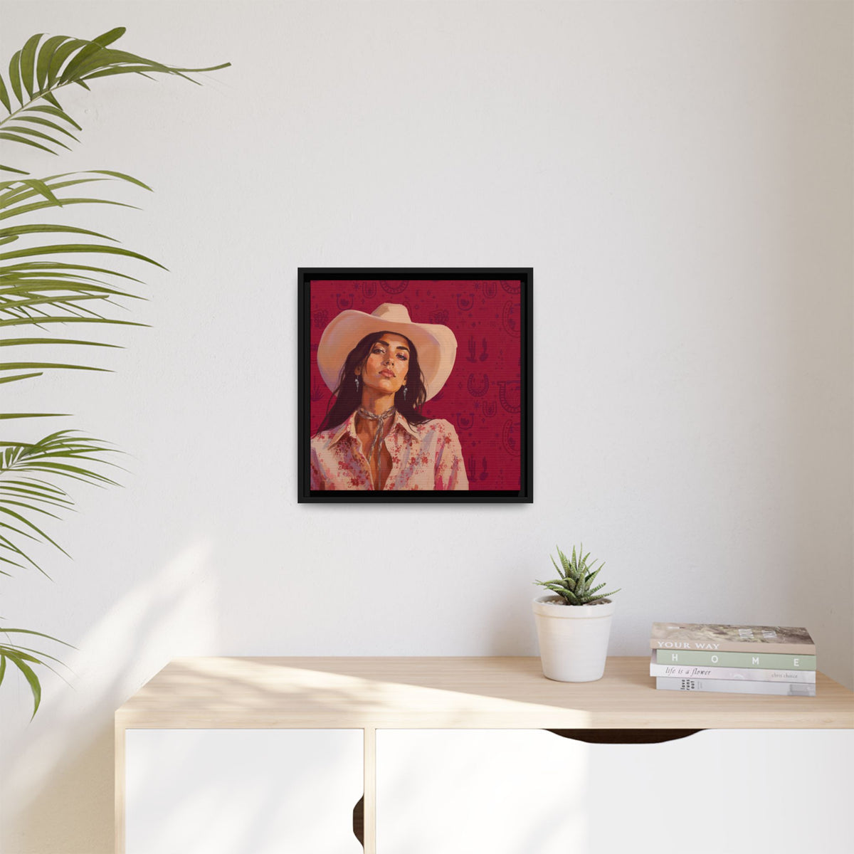 GUNS: Framed Matte Canvas Print