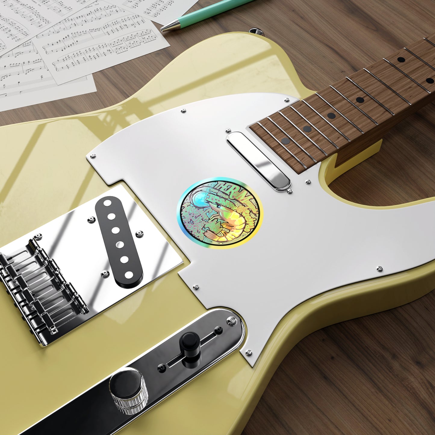 SHRIMP & WEIRDO: Holographic Die-Cut Sticker