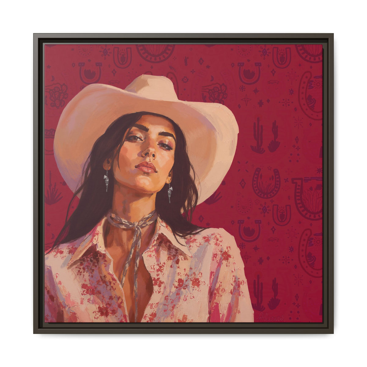 GUNS: Framed Matte Canvas Print
