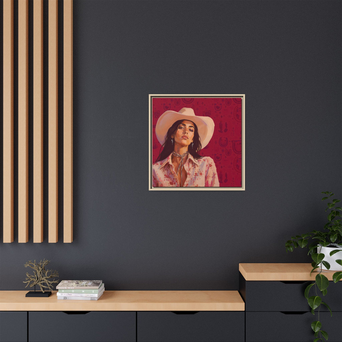 GUNS: Framed Matte Canvas Print