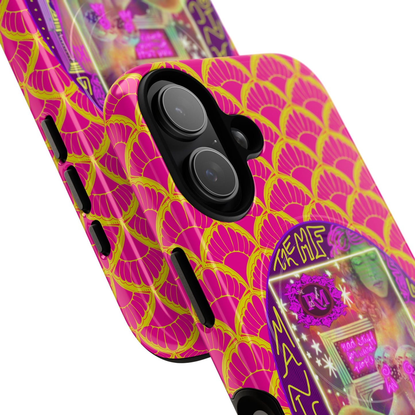 MANIC & DISCO NEON PRINT: Magnetic Tough Phone Case