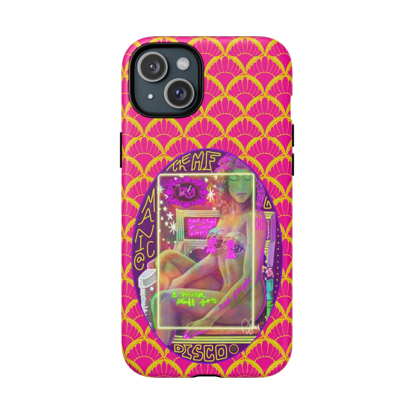 MANIC & DISCO NEON PRINT: Magnetic Tough Phone Case