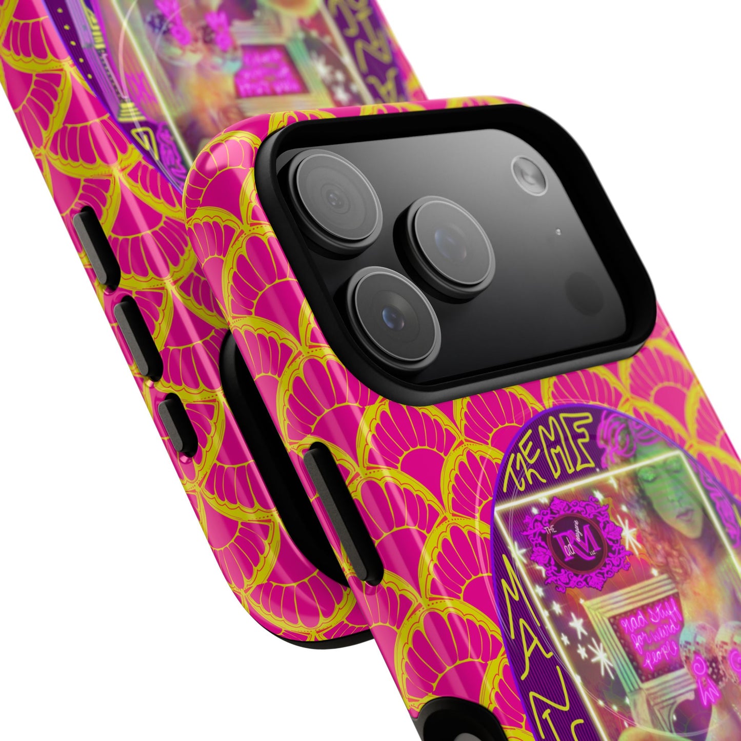 MANIC & DISCO NEON PRINT: Magnetic Tough Phone Case