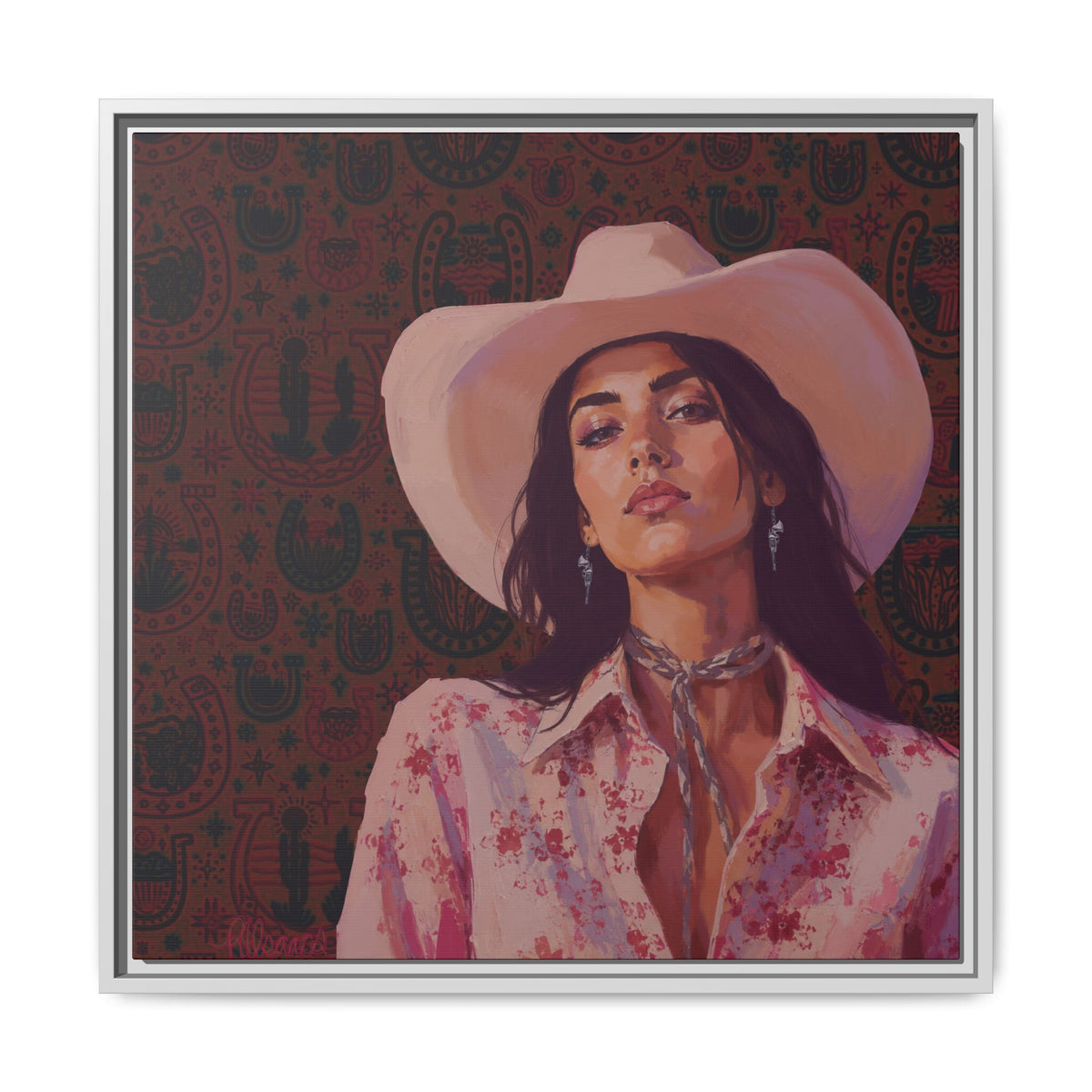 GUNS: Framed Matte Canvas Print