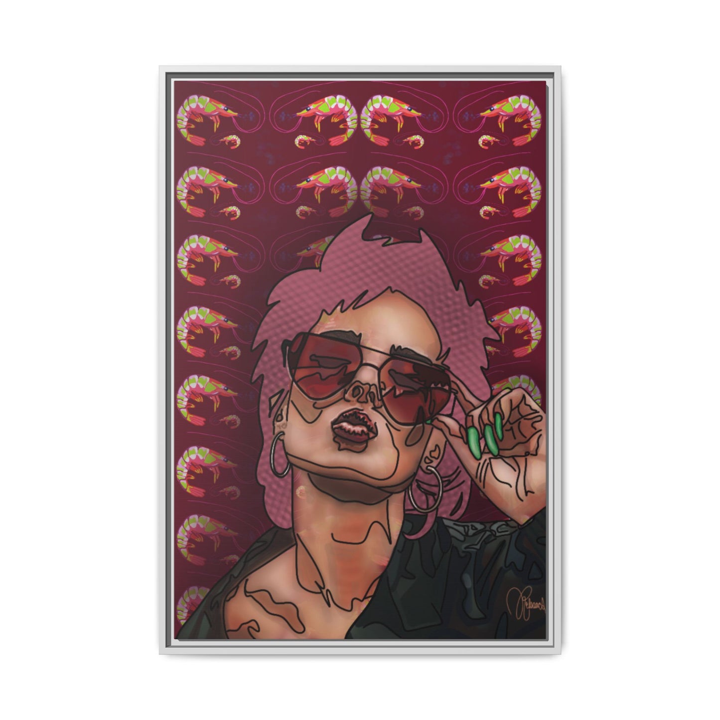 REBELLION: Framed Canvas Art Print 24”x36”