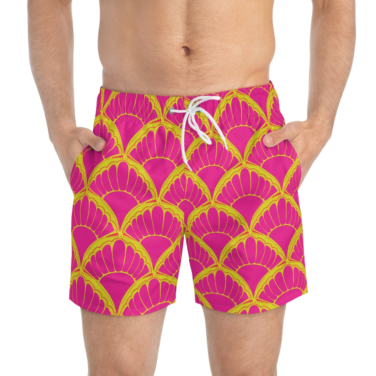 NEON PRINT: Bright Swim Trunks
