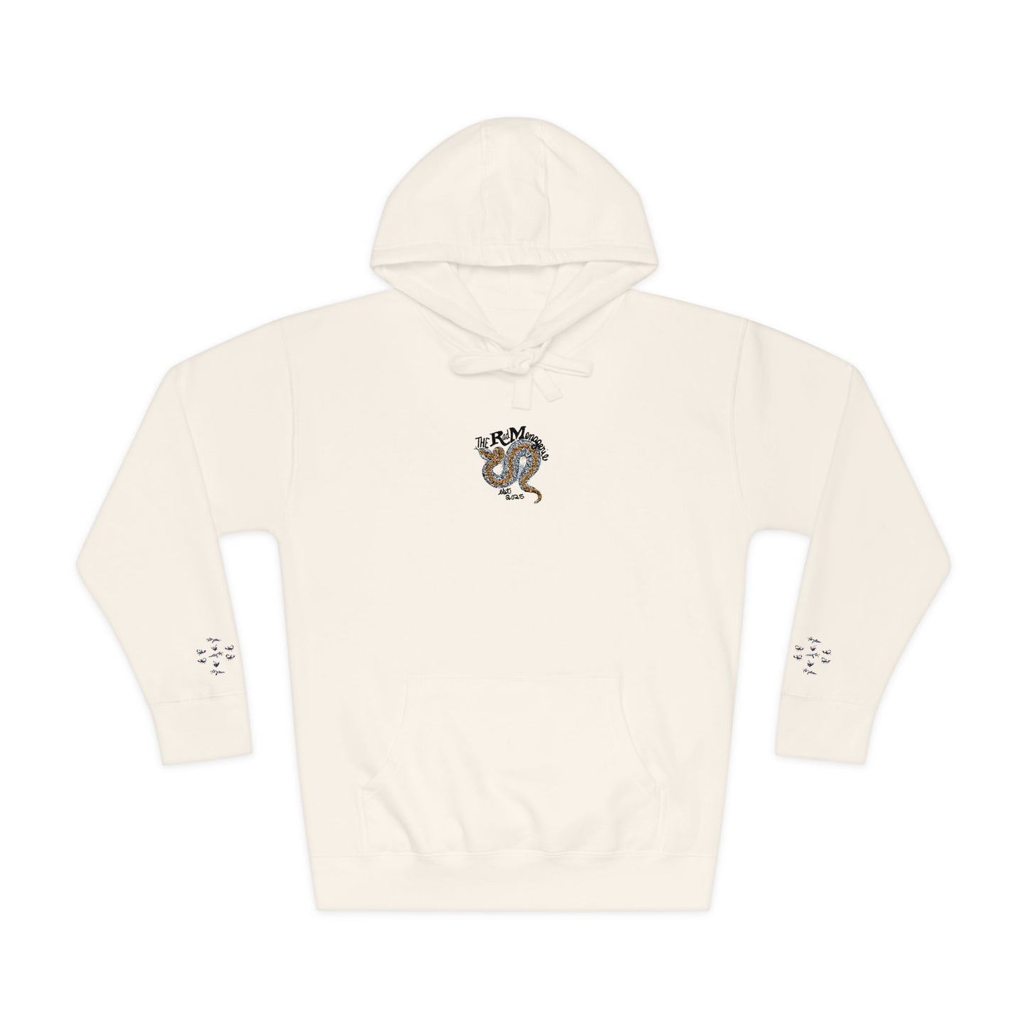 SNAKE LOGO: Unisex Fleece Hoodie